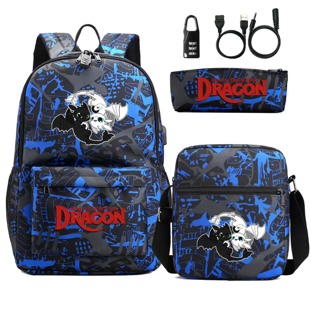 sac dos oxford université logo how to train your dragon motif dragons poche téléphone portable bandoulière arquée fermeture éclair usage enfant voyage