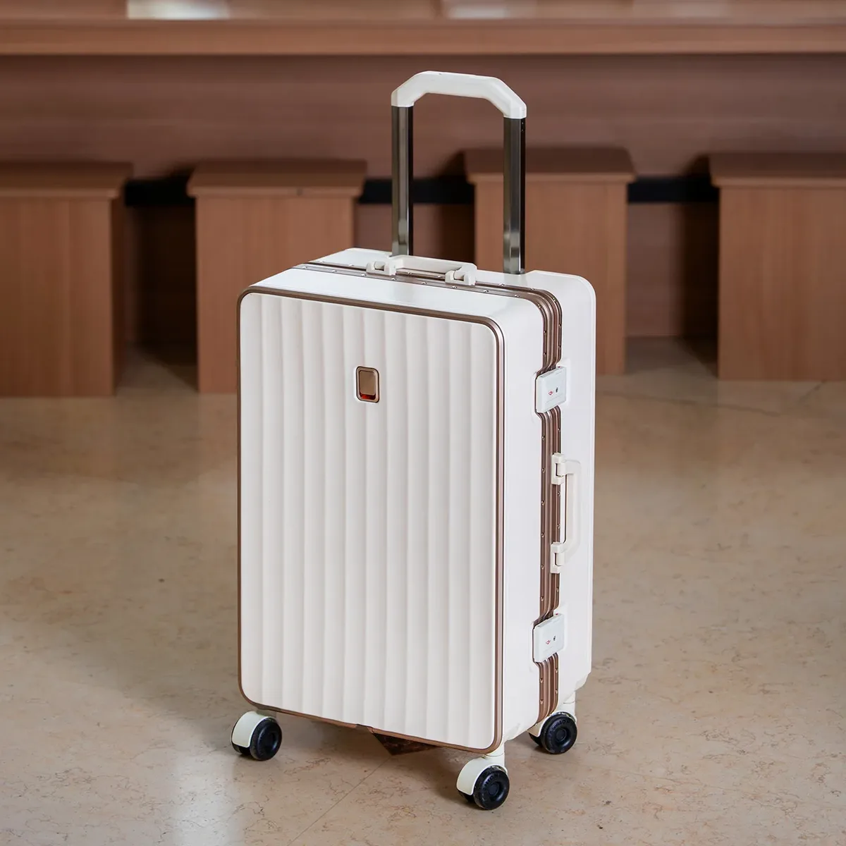 valise à cadre en aluminium colenara, robuste et durable, boîte de transport 20"22"24"26"28 pouces, grande capacité, valise à roulettes, valise de voyage