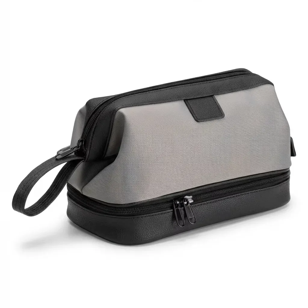 sac de voyage étanche pour la toilette, sac de rangement de qualité supérieure, trousse de toilette portable grande capacité avec séparation sec/humide, cadeau d'affaires pour homme