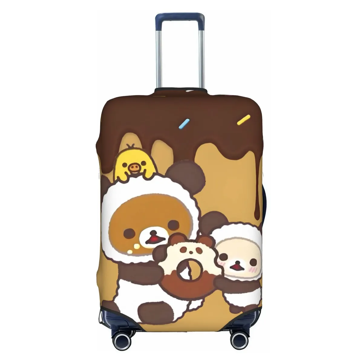 housse de bagage de voyage personnalisée r-rilakkumas, housse de protection élastique pour valise à motif de dessin animé, convient aux valises de 18 à 32 pouces