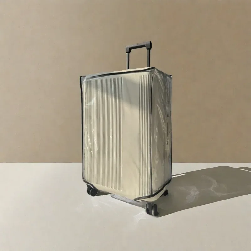 housse de protection transparente en pvc pour bagages à roulettes, housse extérieure résistante à l'usure, protection transparente