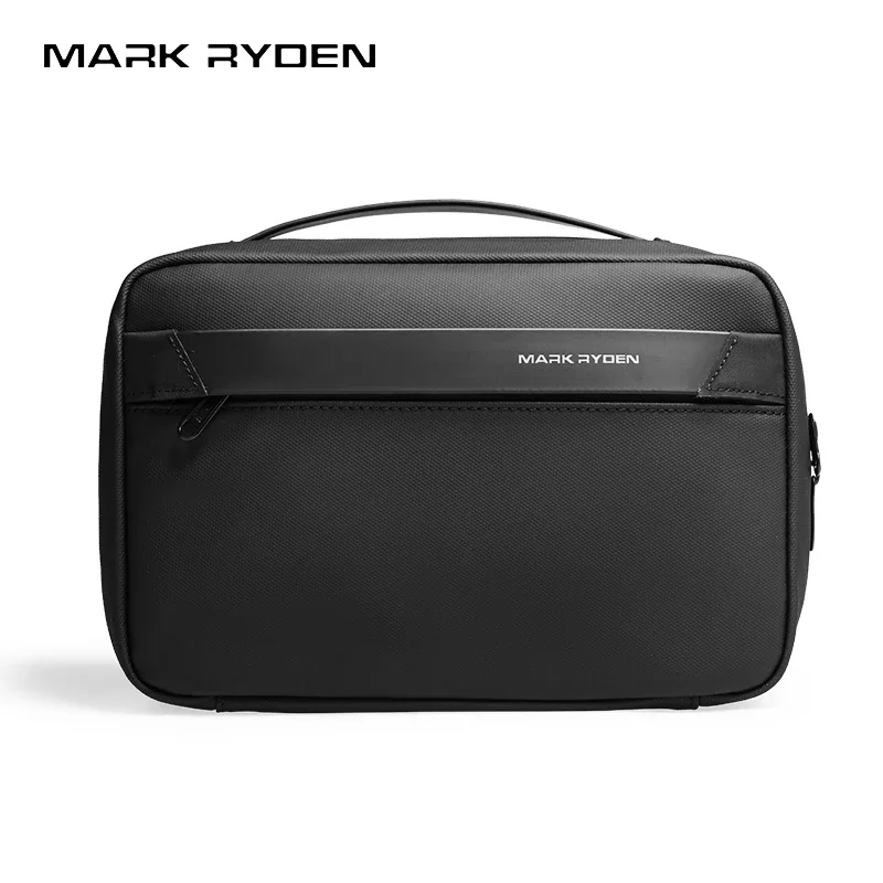 trousse de toilette de voyage mark ryden avec crochet, trousse de toilette en pu oxford hydrofuge avec plusieurs compartiments pour hommes et femmes