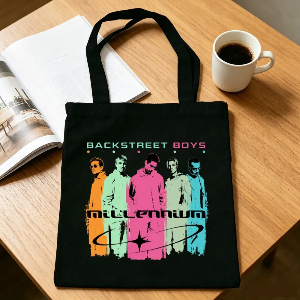 sac cabas backstreet boys, sac à bandoulière pliable, sac de shopping pour femme
