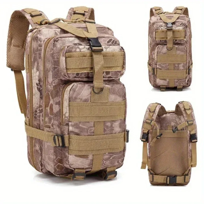 sac dos nylon tactique camouflage vert kaki doré gris noir bleu marron beige 30l extérieur sport chasse randonnée