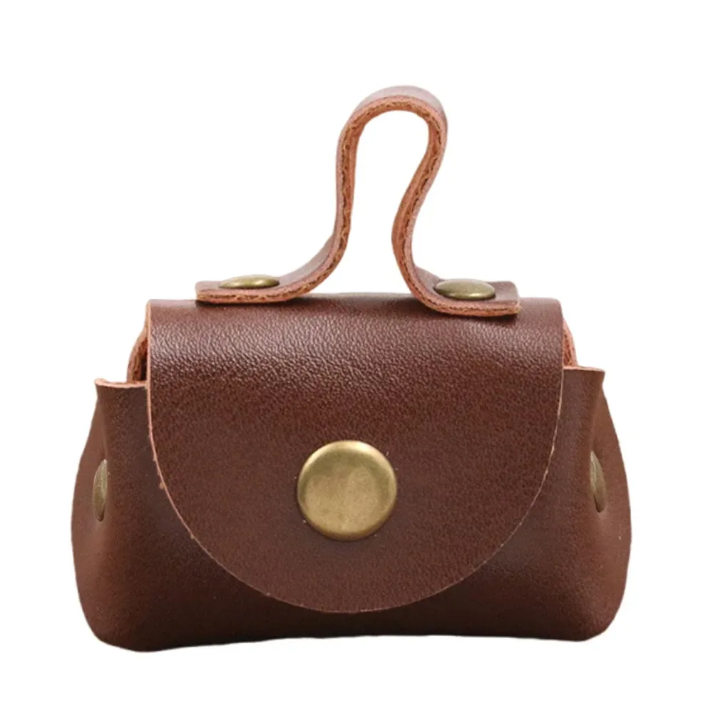 porte-monnaie en cuir pu tendance, mini sac de rangement multifonctionnel, petit cadeau décoratif, artisanat diy