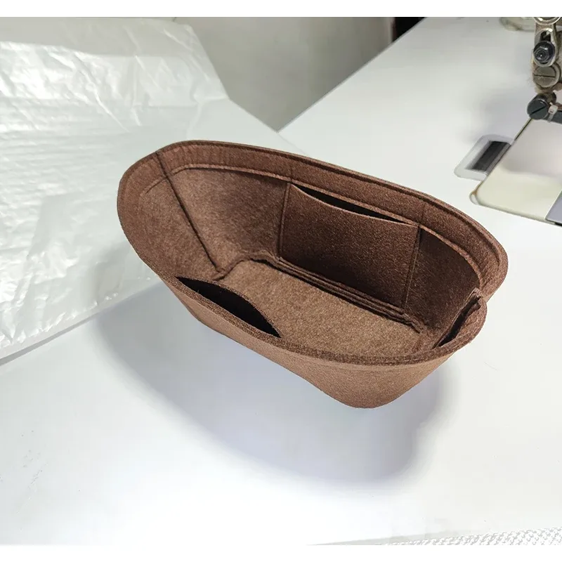 insert d'organisateur de feutre pour les sacs de l'ellipse pm, façonneur de base de sac de lune de poche intérieure de sac à main