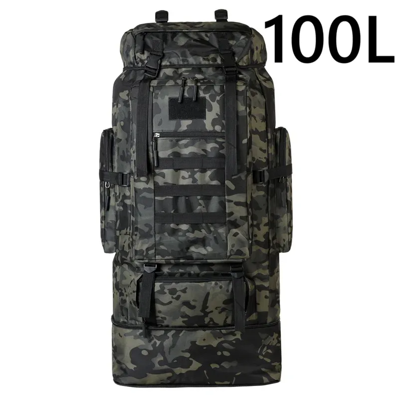 grand sac à dos d'alpinisme pour l'extérieur, sacs à dos d'escalade, sacs de voyage de camping, randonnée, 80l, 100l
