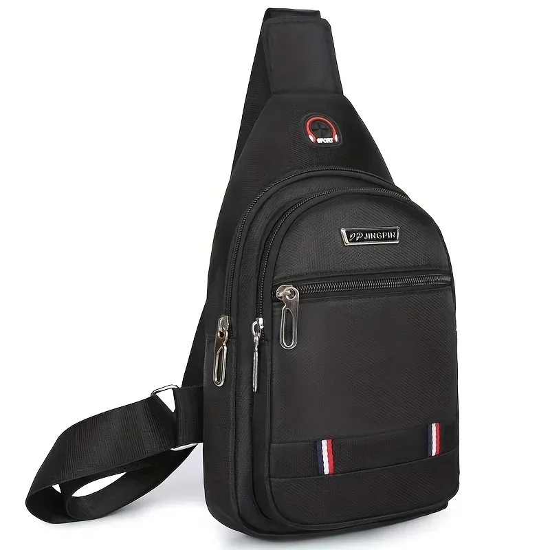 sac de poitrine pour homme, sac messager à une épaule, sac de poitrine décontracté en tissu oxford, élégant et simple, sac à dos portable pour homme