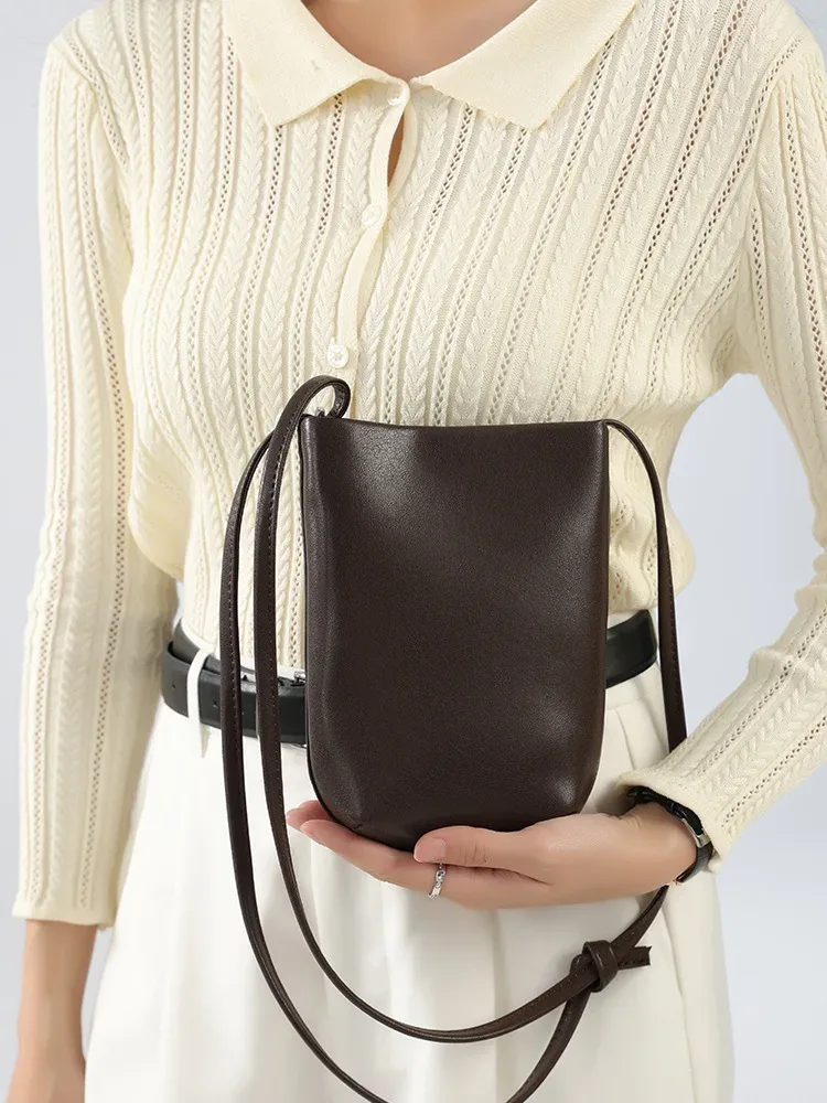 sac à bandoulière vintage en cuir véritable yanatari, mini sac de luxe pour téléphone portable, sac à bandoulière pour femmes, sac pour téléphone portable pour femmes