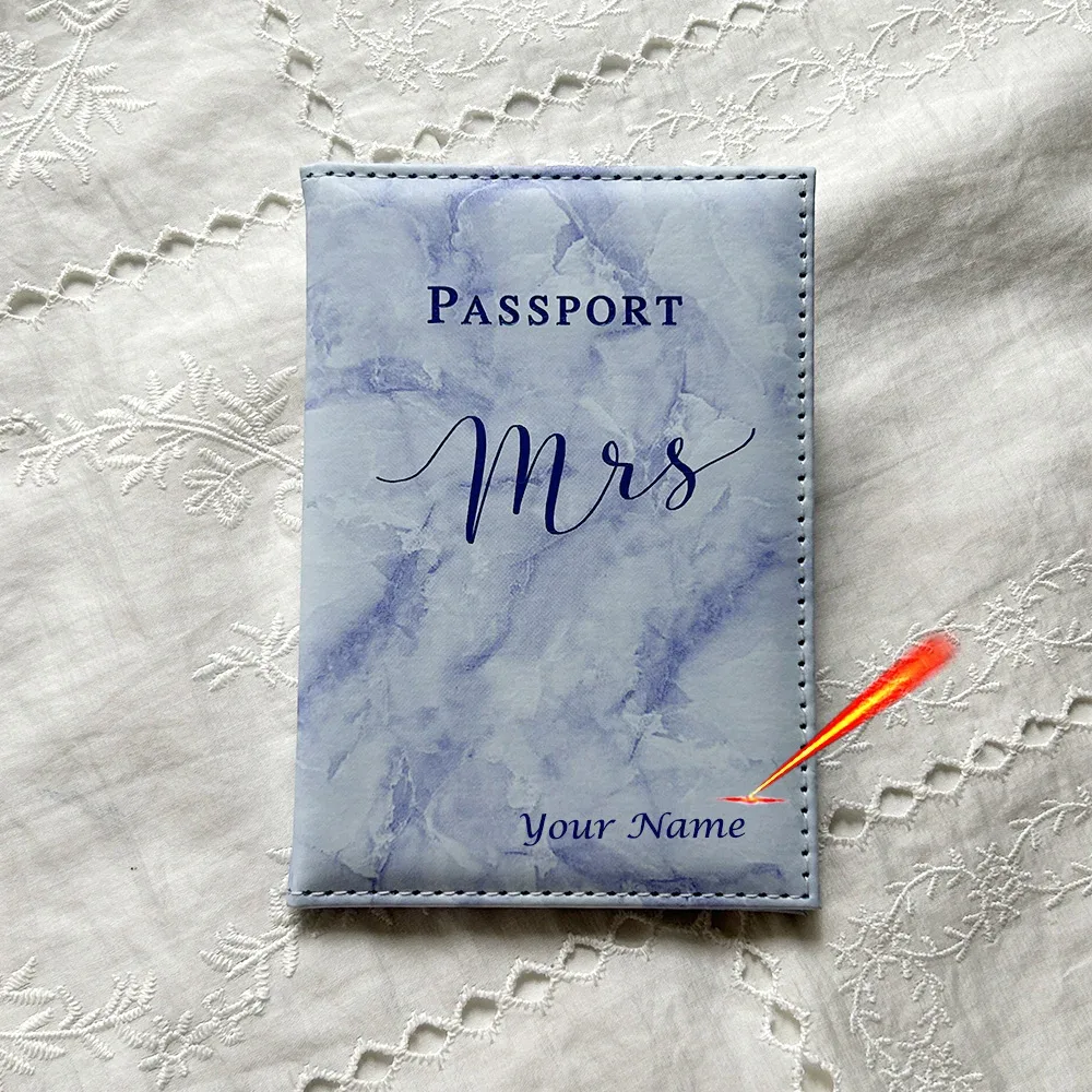 couvertures personnalisées pour passeport mr et mrs, avec nom personnalisé, porte-passeport, couverture de passeport personnalisée pour couples