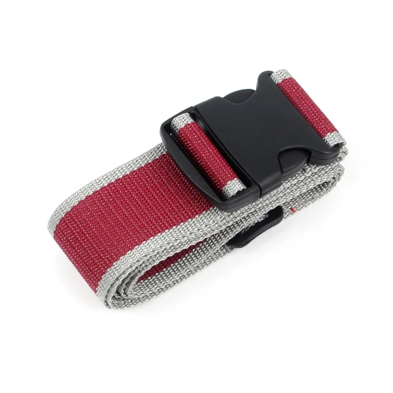 sangles de bagages de forme droite pour valise ceinture de bagage en polyester avec boucle de dégagement réglable, accessoire de voyage