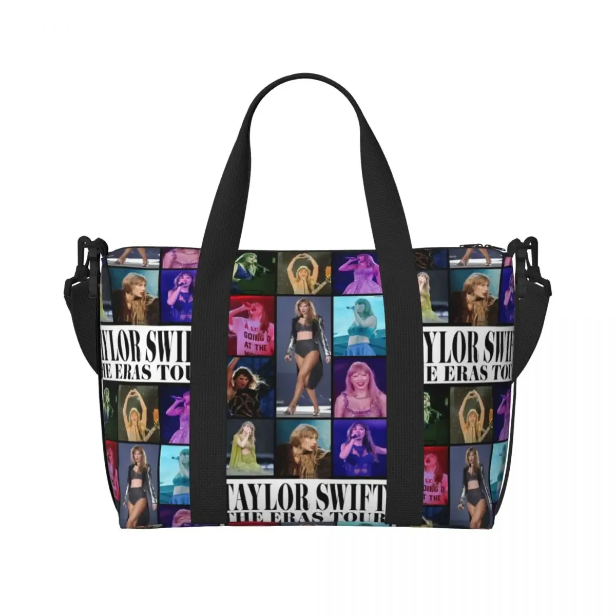 sac fourre-tout personnalisé eras tour pour femme, chanteur pop américain de taylor's swift, grande capacité, plage, salle de sport, sacs de voyage, 1989