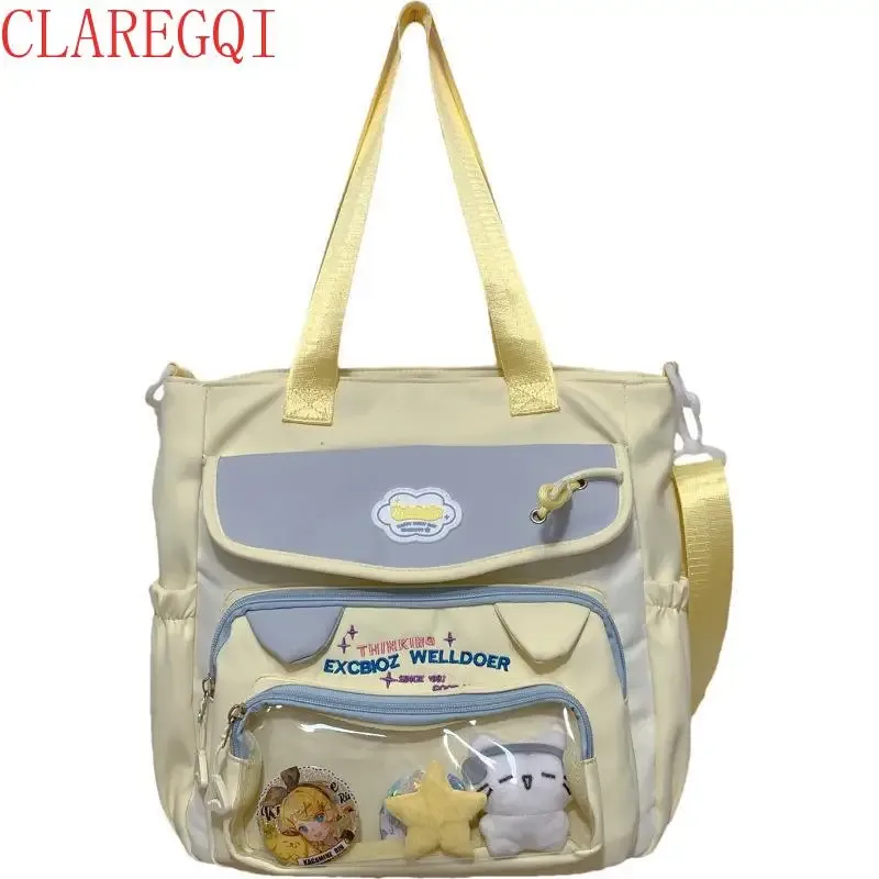 sac à dos pour filles au design contrasté, esthétique et de grande capacité, sac à dos scolaire pour filles, sac fourre-tout pour femmes, cadeau pour une fille.