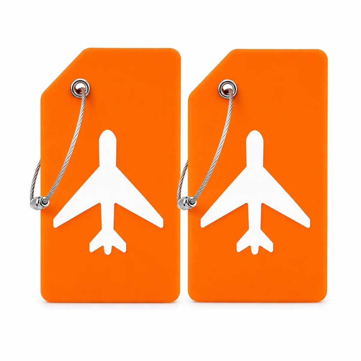 étiquette bagage silicone motif avion jaune orange bleu rouge noir vert rose voyage famille affaires identification valise nom adresse