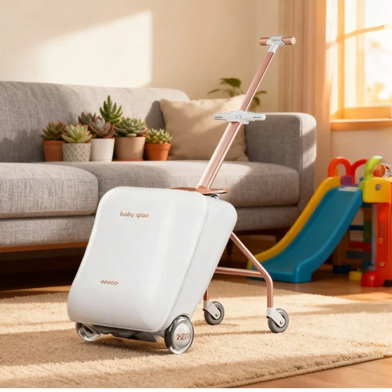 nouvelle valise 2-en-1 pour enfants 2026 : chariot détachable et bagage à roulettes, valise de voyage 20 pouces