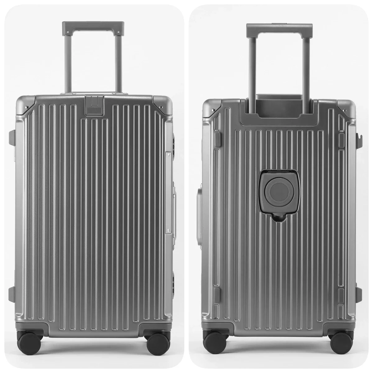 valise de luxe de haute qualité, mise à niveau, matériau pc épais, bagages roulants, cadre en aluminium, sacs de chariot de voyage 20/24/26/28/30 pouces