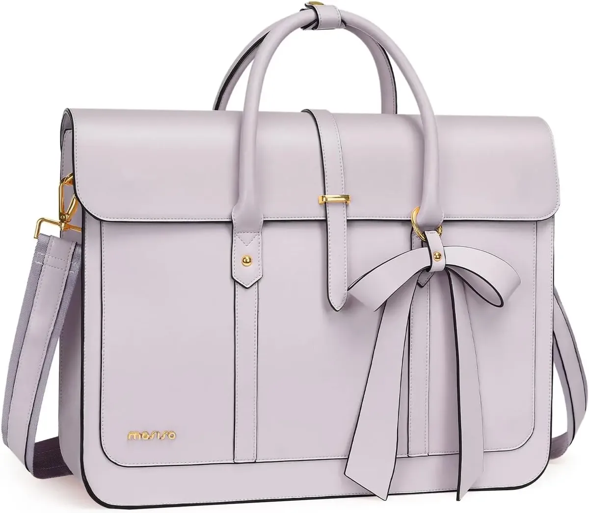 mosiso sac fourre-tout pour femme pour macbook 13 14 15 16 17.3 pouces ordinateur portable en cuir pu sac à bandoulière sac à dos sac à main double usage