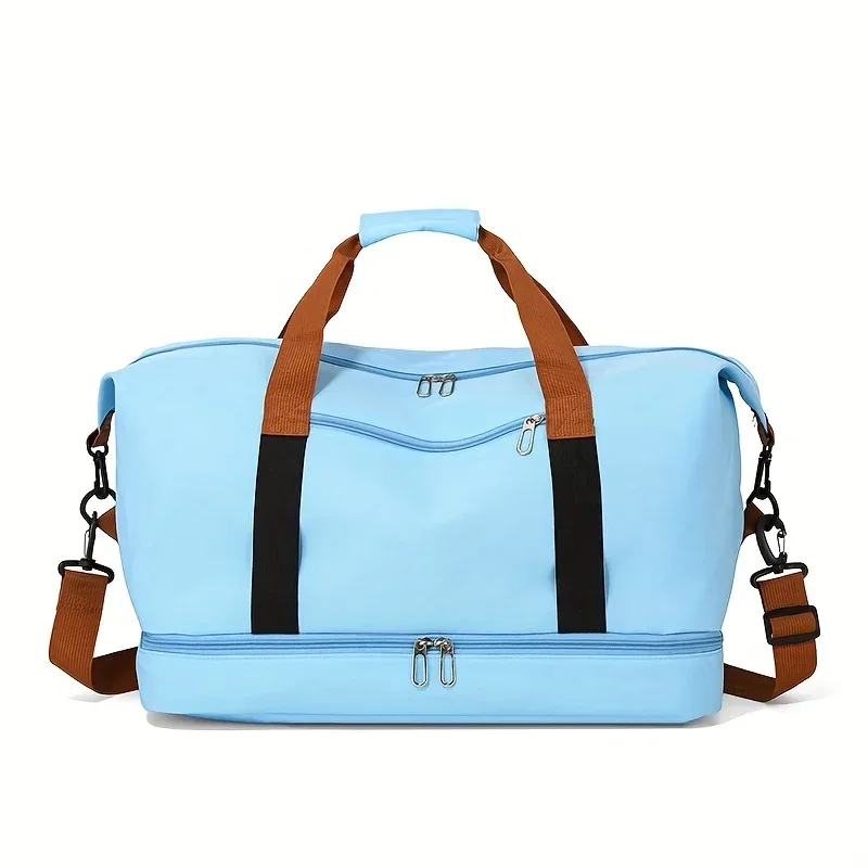 sac de voyage élégant et tendance, grande capacité, sac de sport et de gym avec compartiment à chaussures indépendant, sac de week-end et de nuit