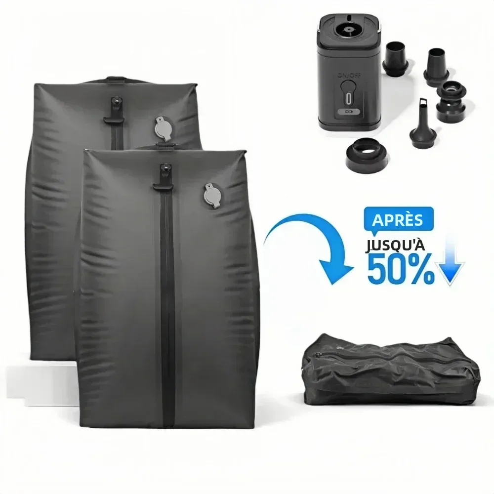 sacs de compression de voyage, sacs de rangement sous vide imperméables pour vêtements et valises, sacs gain de place pour les essentiels de voyage et de déménagement,voyage & avion accessoire,vacances indispensable