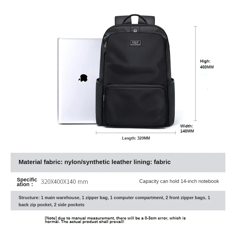 golf sr-sac à bandoulière de grande capacité pour homme, cartable de voyage, loisirs, lycéens, nouvelle collection 2023