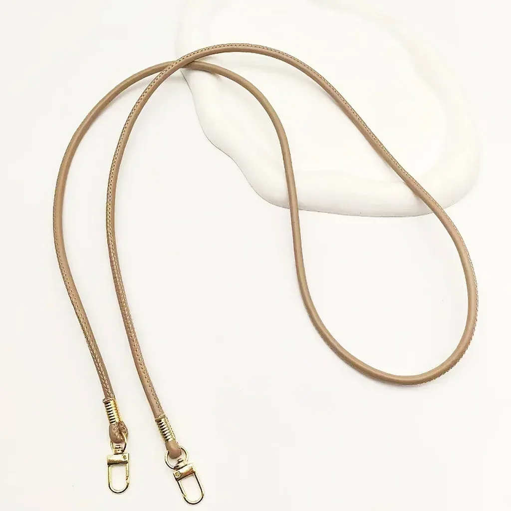 nouvelle sangle de remplacement fine et ronde en cuir pu, couleur unie, pour sac bandoulière ou croisé, longue de 120 cm, accessoire cordon de téléphone