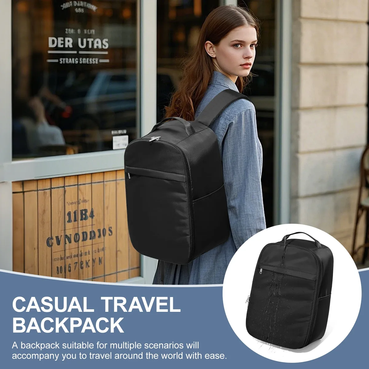 sac à dos de voyage pour cabine d'avion 45x36x20 pour easyjet, sac à dos de cabine, valise, bagage à main pour voyage, école