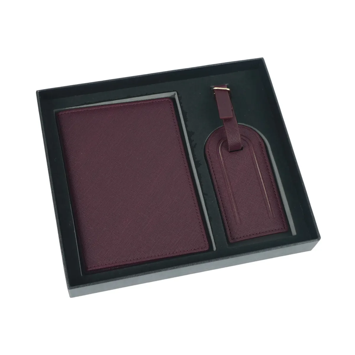 étiquette bagage polyester solide beige bleu marine passeport identification voyage accessoires voyage nom adresse