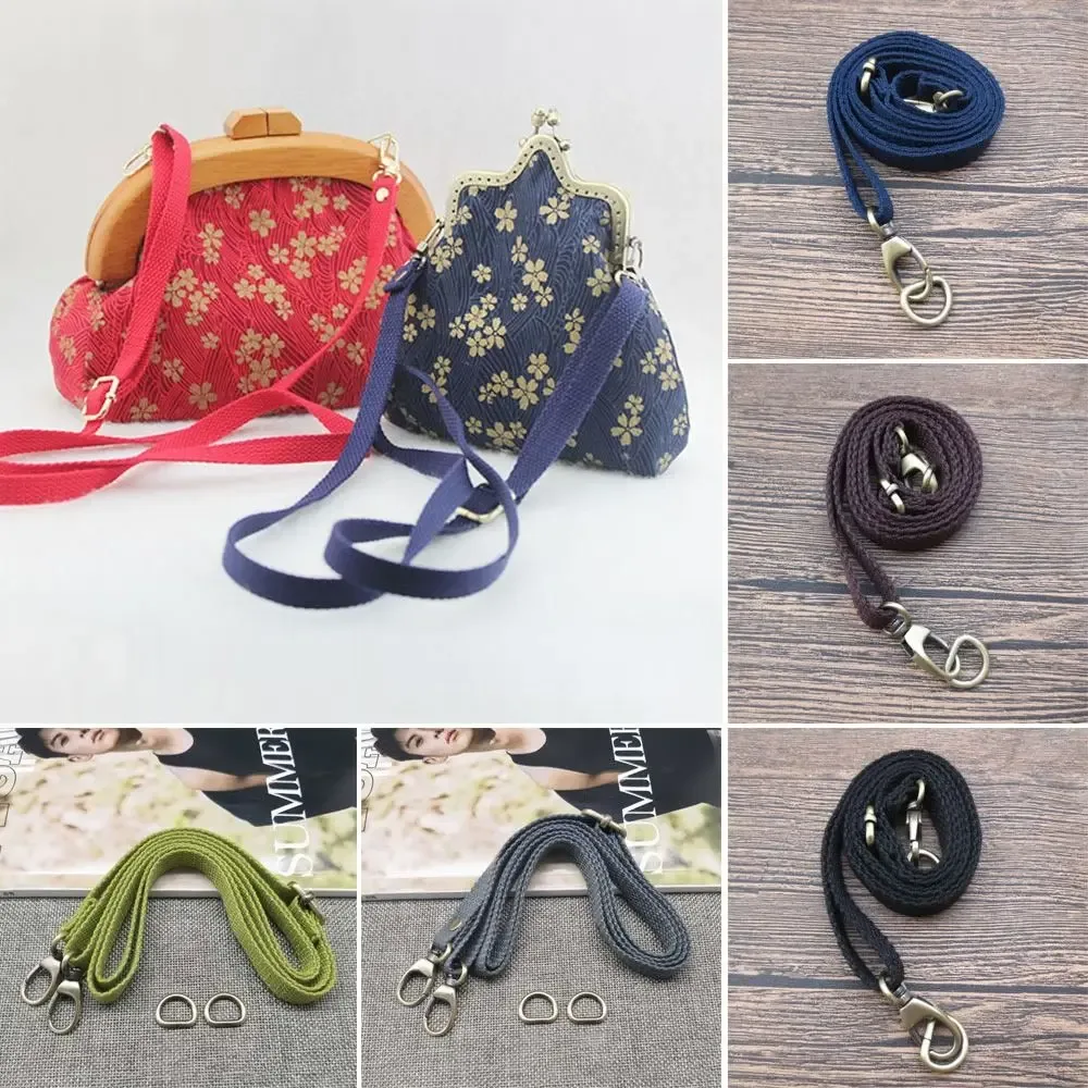 sangle de sac en toile renforcée pour femme, ceinture de sac à bandoulière, rivet réglable, sangles de remplacement, mode, 130cm
