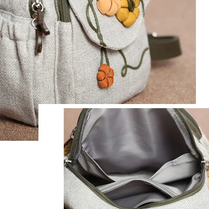 sac à dos de voyage motif aliments 3d pour femmes, sac à dos en lin de haute qualité, sac à dos de luxe pour filles, joli style, mode féminine