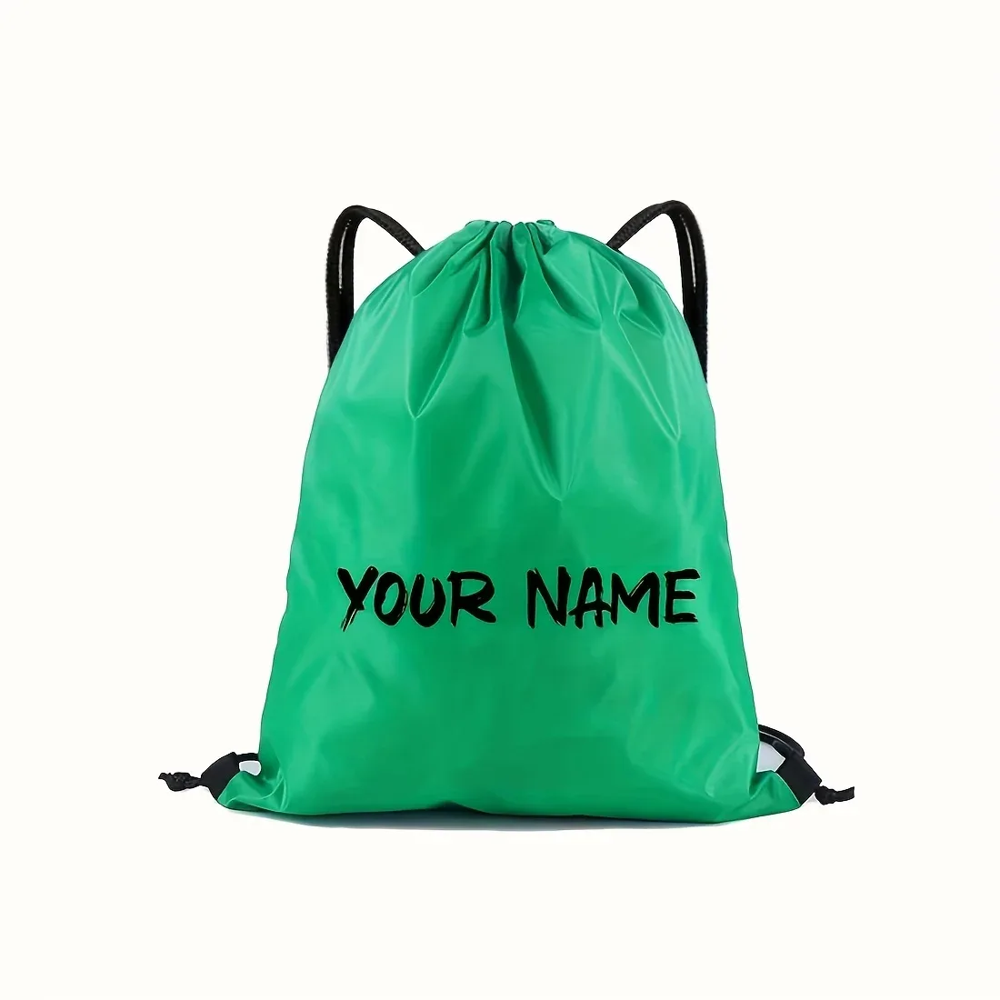 sac à dos personnalisé avec cordon de serrage, 1 pièce, nom/texte personnalisé créatif, sac de rangement durable avec cordon de serrage