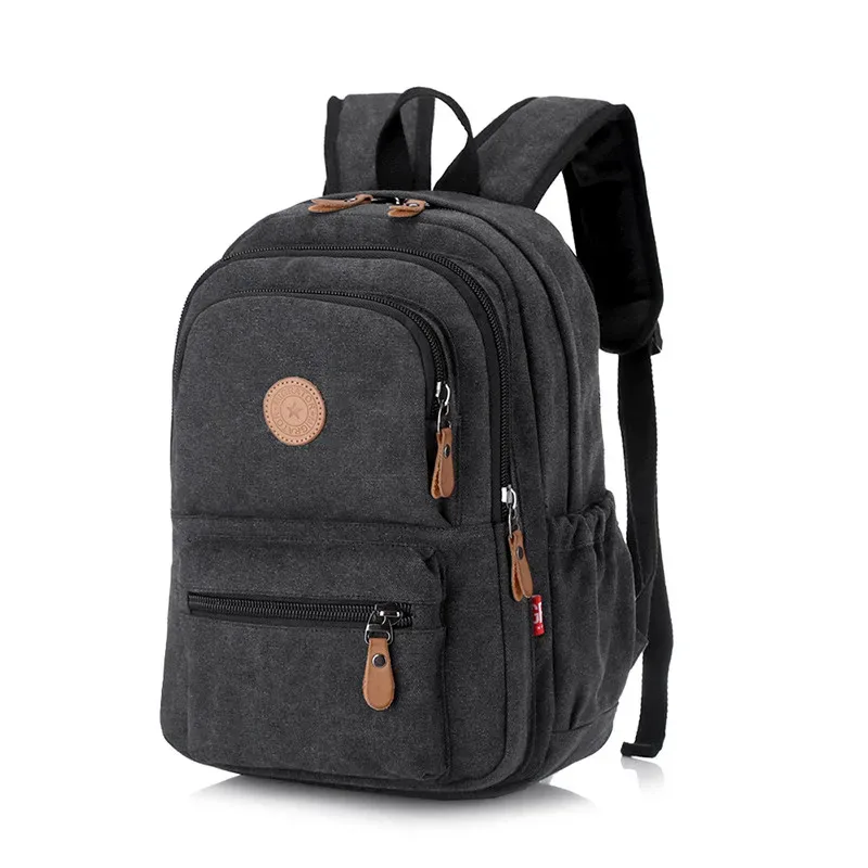 nouvelle mode vintage homme sac à dos voyage cartable hommes sacs à dos hommes grande capacité sac à dos épaule sacs d'école