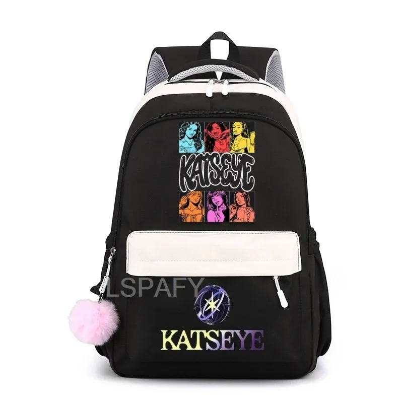sac à dos pour ordinateur portable katseye funny teenager, sac d'école en toile cool pour femmes, sacs à dos d'étudiant de haute qualité, sac d'école tendance pour filles