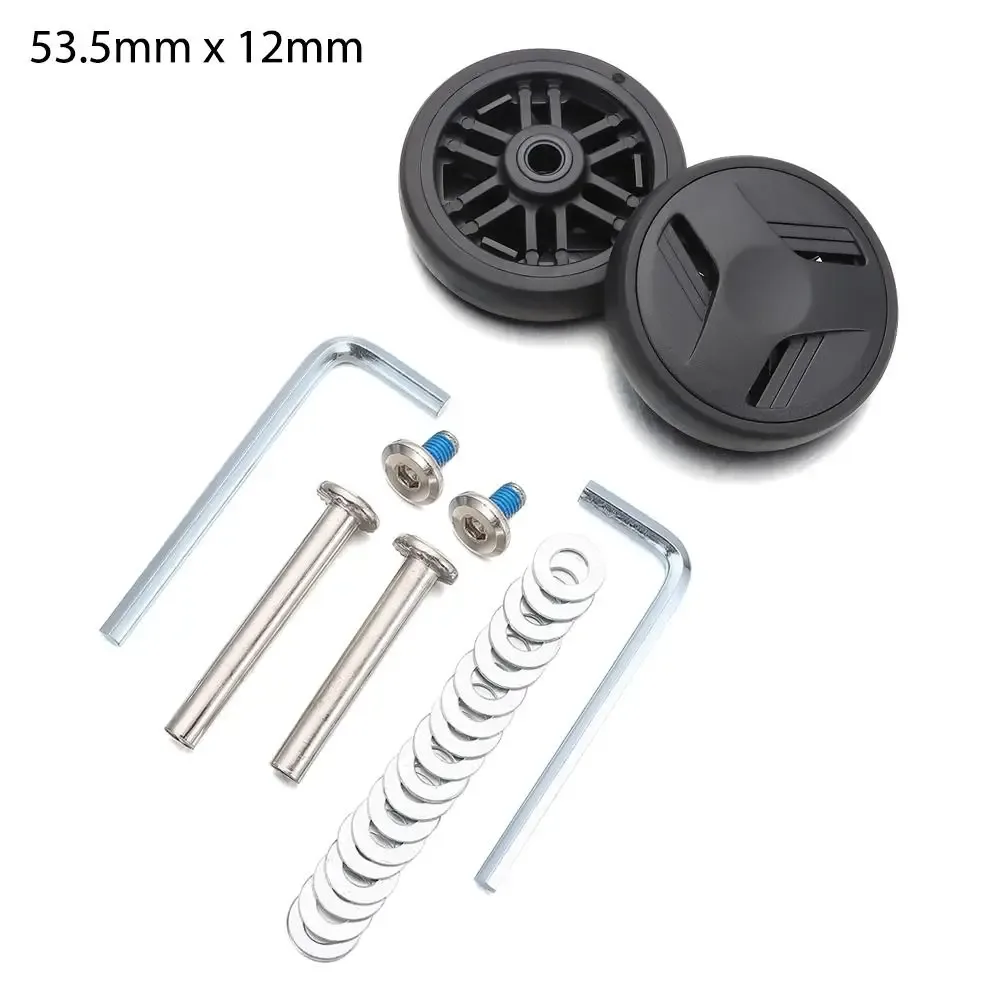 pièces de valise universelles, essieux de remplacement de roues de valise avec vis, roues de bagages de voyage, roues de remplacement, accessoires de bagages
