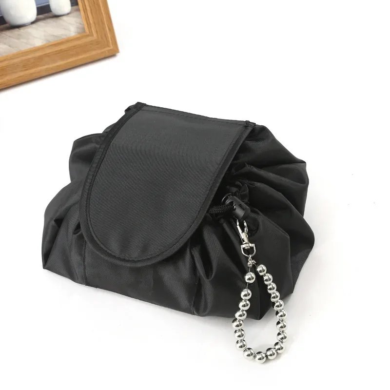 nouvelle trousse de toilette portable pour femme, sac de rangement à cordon de serrage grande capacité, best-seller