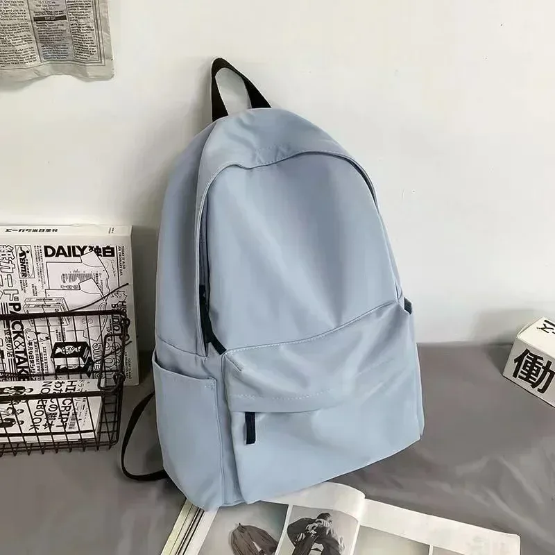 sac à dos polyvalent noir gris blanc rouge, sac de voyage étanche de grande capacité de haute qualité, sac d'ordinateur en nylon lavable unisexe
