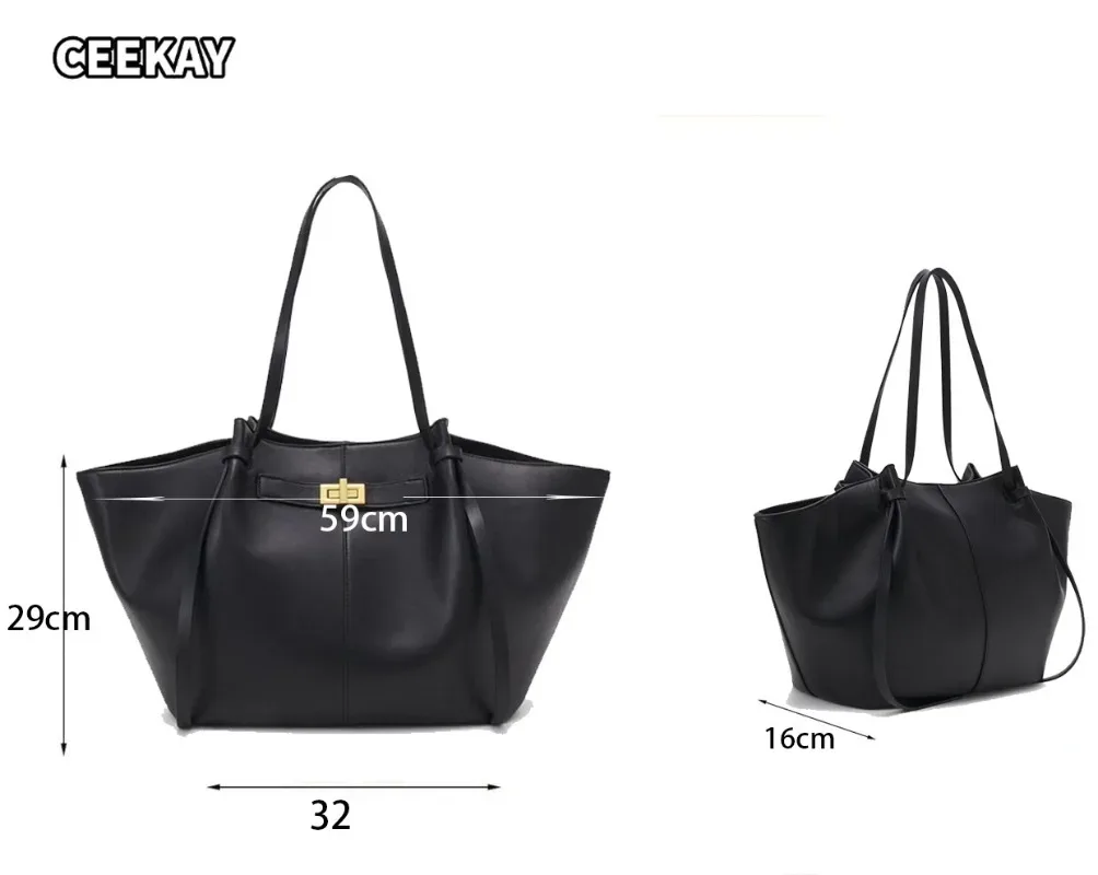 sacs à bandoulière trapèze grande capacité pour femmes, sacs à main de créateur avec fermoir métallique, sacs fourre-tout en cuir pu de haute qualité pour le quotidien