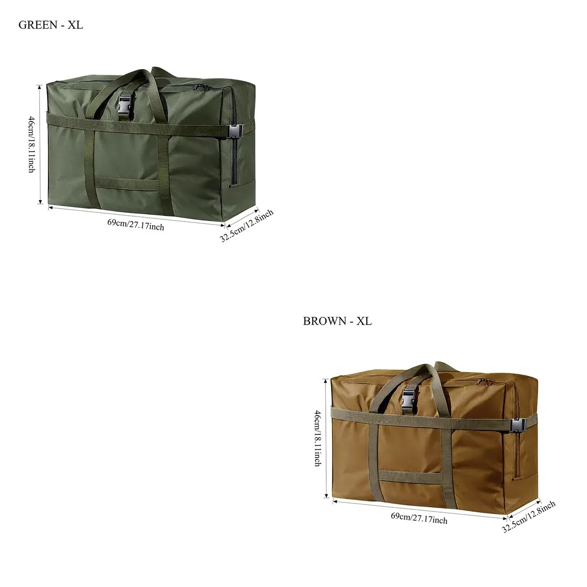 grand sac de voyage pliable et imperméable, sac à main durable, design peu encombrant pour valise à roulettes