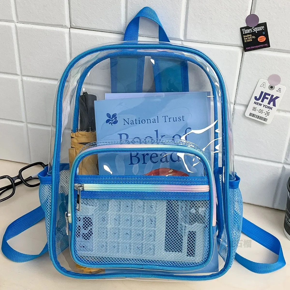 nouveau mini sac à dos transparent tendance pour étudiant, sac de voyage en pvc transparent, sac à dos de plage imperméable polyvalent pour l'été