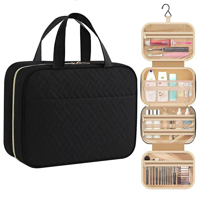 nouvelle trousse de toilette suspendue pour voyage, grande boîte de rangement portable pour hommes, étui à cosmétiques étanche pour maquillage femme