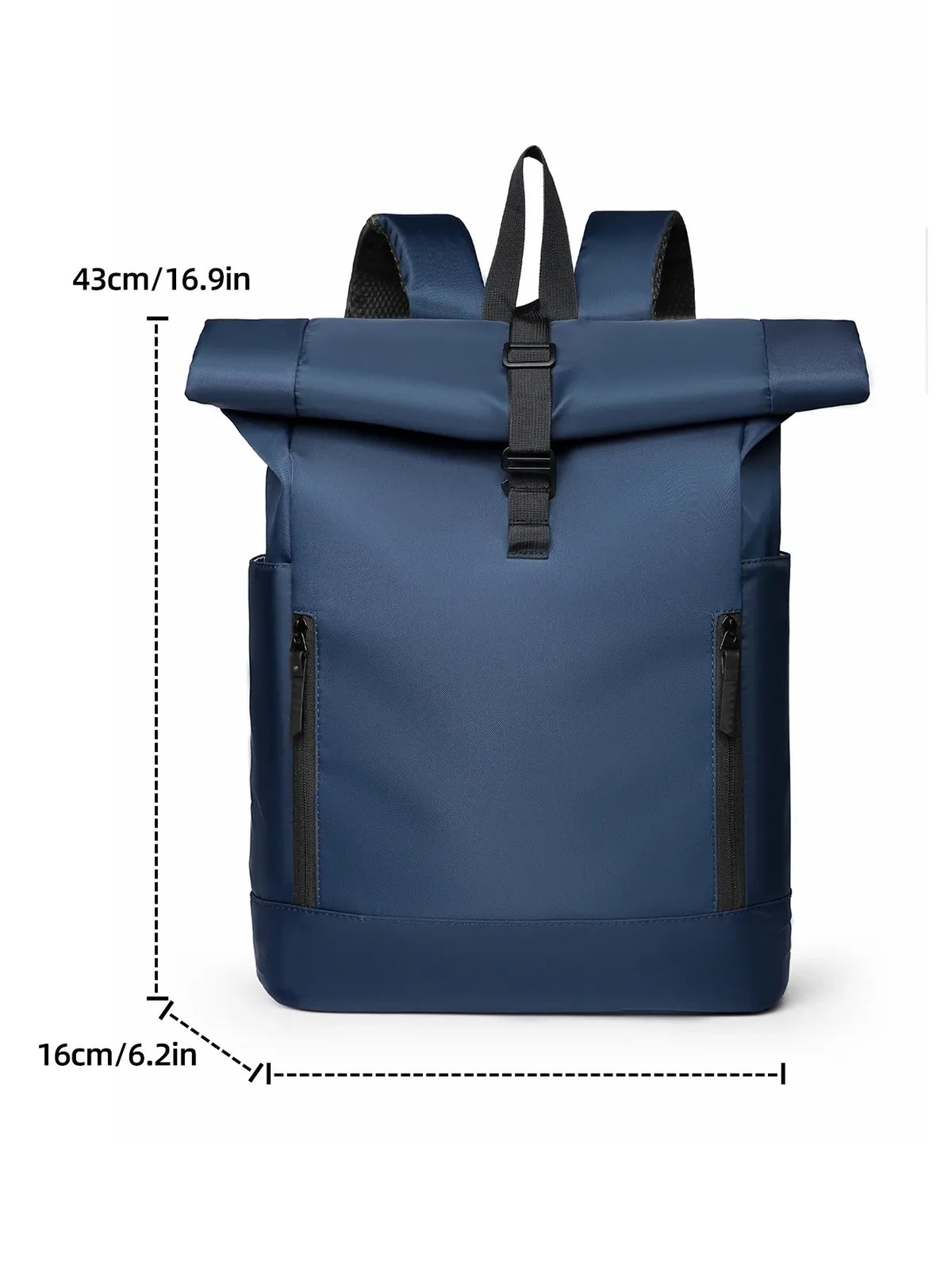 nouveau sac à dos tendance en nylon, tissu résistant à l'usure, sac pour ordinateur portable de 16 pouces, grande capacité pour les voyages d'affaires, les déplacements et les loisirs