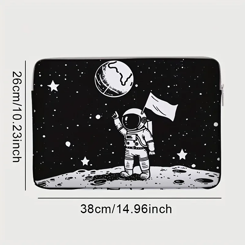 housse polyester astronaute noire blancs ordinateur portable voyage business école université transport documents sécurité usage quotidien utilitaire élégant design graphisme