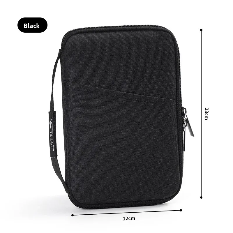 accessoires de voyage portefeuille de voyage en tissu ox porte-billets porte-passeport familial housse de protection pour passeport étui à fermeture éclair pour documents