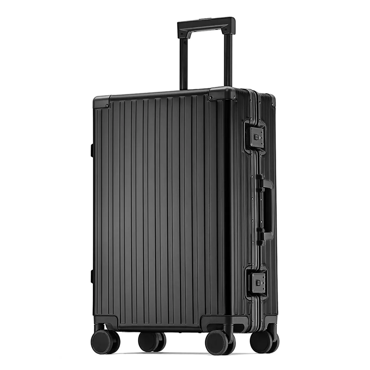valise trolley 100 % aluminium, bagage de voyage de luxe, roues universelles, tsa, pour hommes et femmes, bagage léger, bagage cabine.
