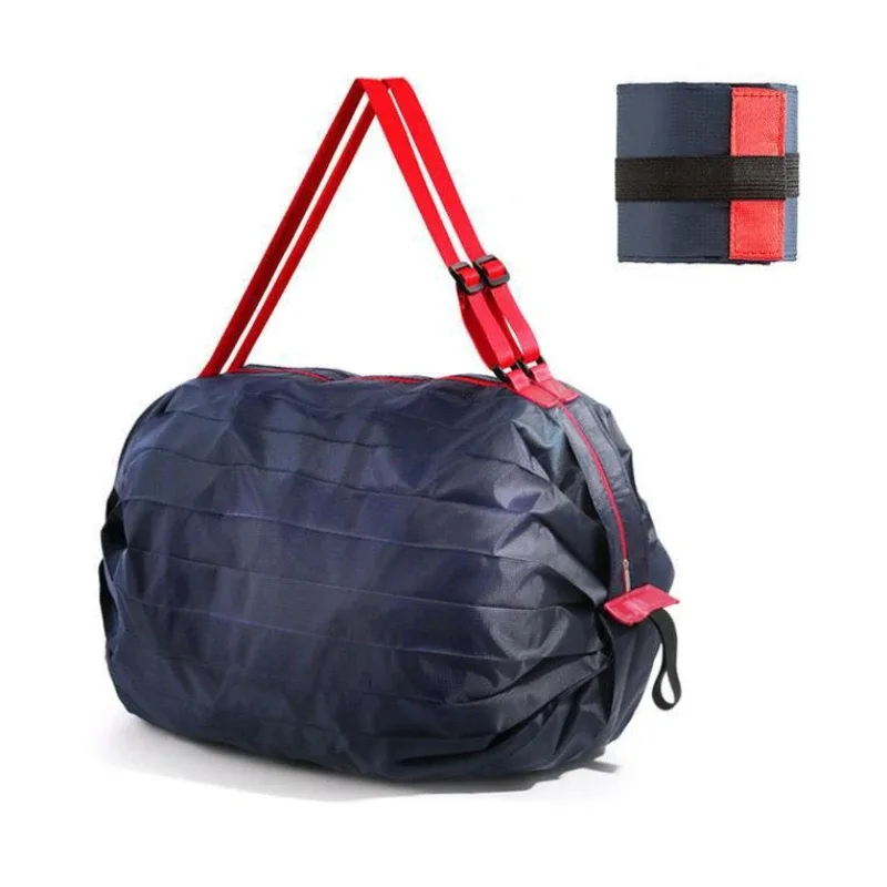 sac fourre-tout en nylon camouflage grande capacité pliable avec poignée pour le shopping et l'organisation