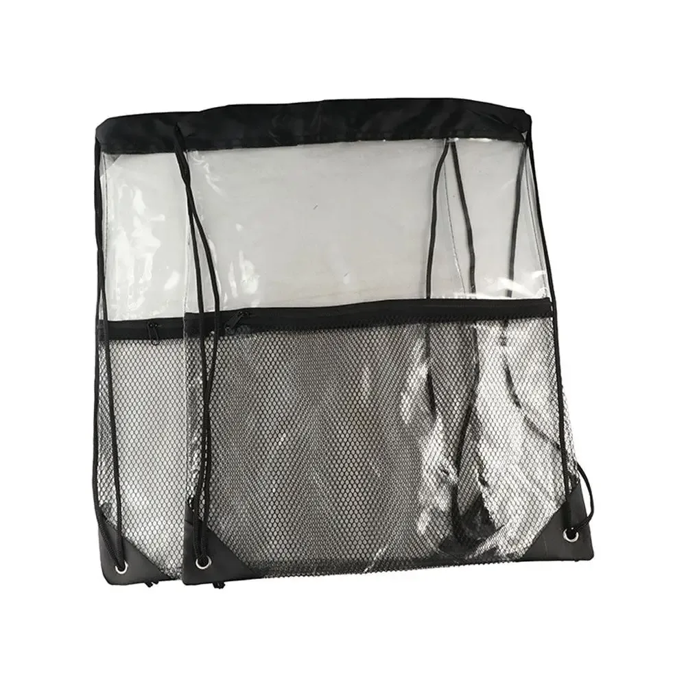 sac à dos pliable à cordon de serrage de grande capacité, sac transparent en pvc étanche, sac de montagne, sac de rangement de voyage, sac de gelée