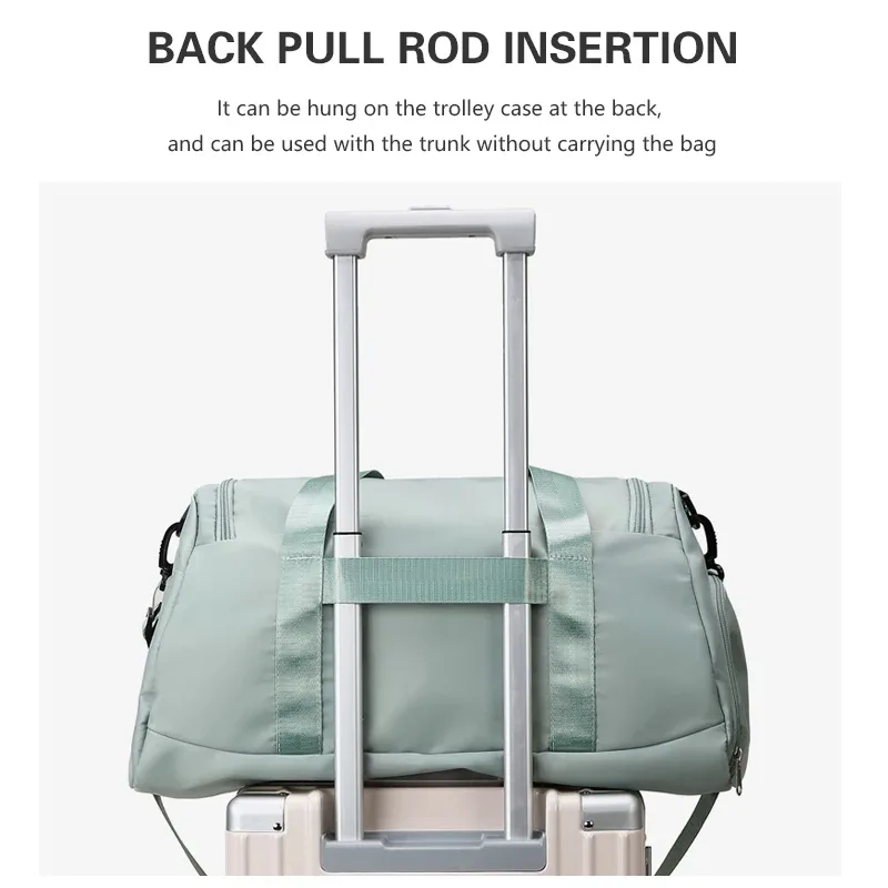 sac de sport pour hommes, sac de sport pour femmes, sac sec et humide, sac à main, sangle d'épaule de natation, sac d'entraînement physique du week-end, logo personnalisé imprimé nom