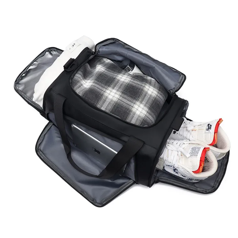 sac de voyage personnalisé avec logo, sac de rangement de grande capacité, sac à bandoulière portatif pour hommes, sac de sport, de sport, de bricolage