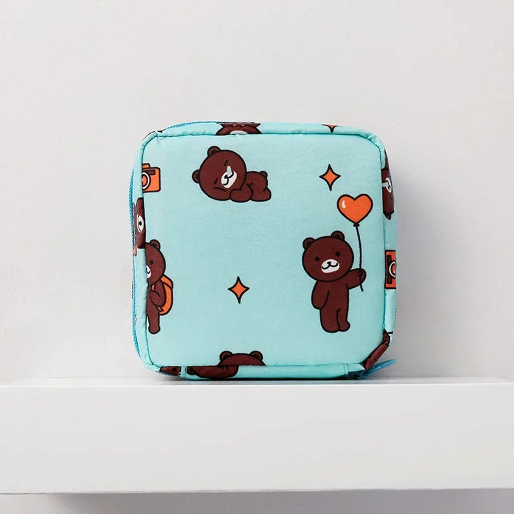 sac de rangement multifonction portable pour serviettes hygiéniques, pochette pour tampons, sac cosmétique, organisateur de maquillage, sacs pour serviettes hygiéniques pour filles