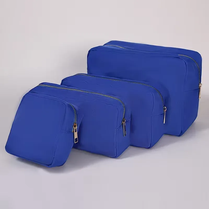 trousse cosmétique violette personnalisée, sac en nylon de maquillage, poudres personnalisées, patch chenille, grand étui de voyage, trousse de toilette, cadeau de mariée, taille xl