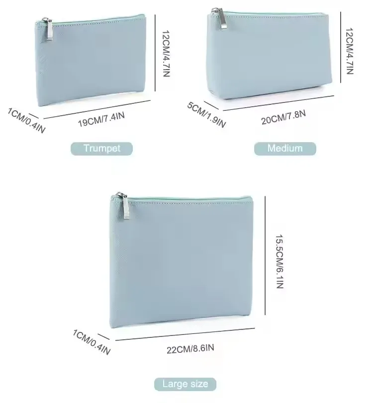 mini sac organisateur de rouge à lèvres |   pochette cosmétique portable ultra fine |   petite trousse de maquillage couleur bonbon pour femme